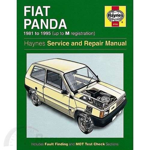 Haynes 0793 Fiat Panda 1981 to 1995  Service and Repair Manual