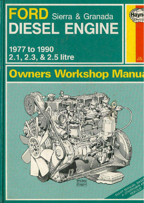 Haynes 1606 Ford Sierra and Granada Diesel Engine 1977 to 1990 Workshop Manual