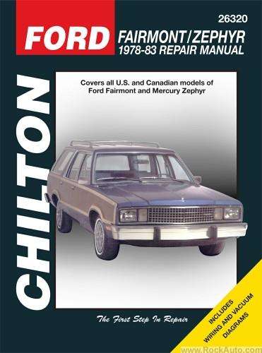 Chilton 26320 Ford FairmontZephyr 1978-1983 Repair Manual
