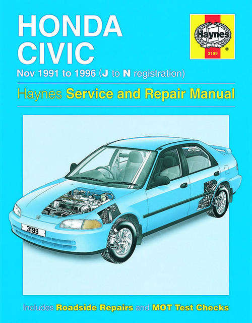 Haynes 3199 Honda Civic(Ballade) 1991 to 1996 Repair Manual