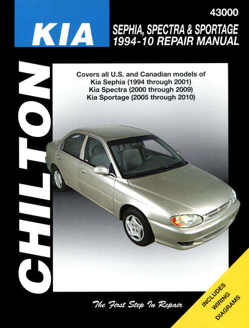 Chilton 43000 KIA Sephia, Spectra 1994 to 2004 Repair Manual