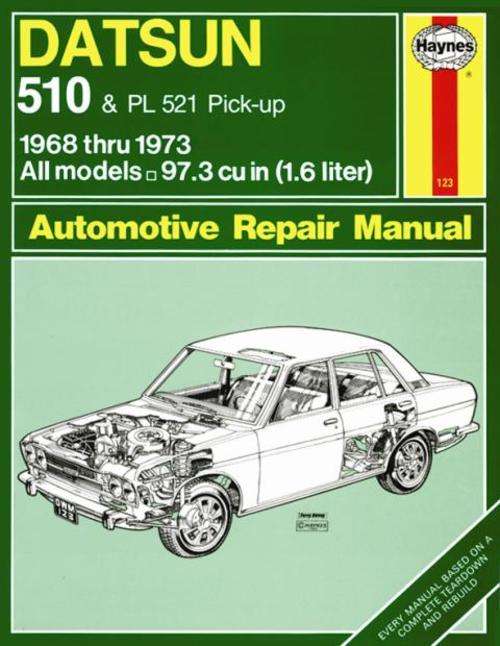 Haynes 0123 Datsun 510 and PL521 Pick-up 1968 to 1973