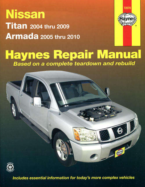 Haynes 72070 Nissan Titan and Armada 2004 to 2010 Repair Manual