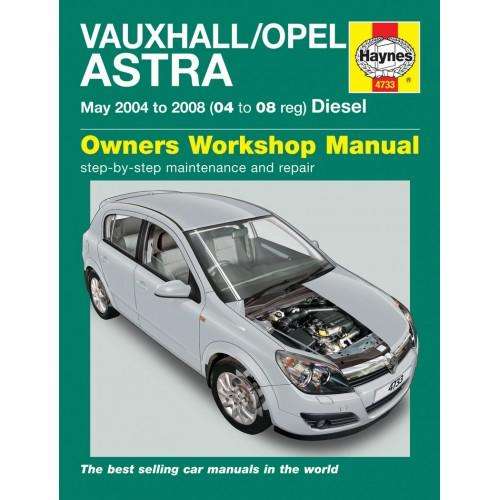 Haynes 4733 Opel Astra 2004 to 2008 Diesel Repair Manual