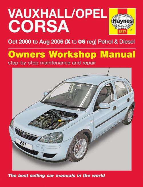 Haynes 5577 Opel Corsa 2000 to 2006 Repair Manual