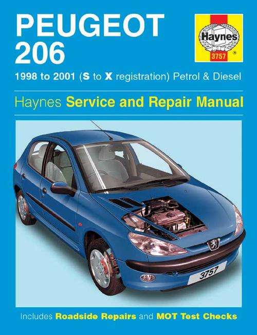 Haynes 3757 Peugeot 206 1998 to 2001 Repair Manual