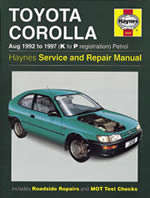 Haynes 3259 Toyota Corolla 1992 to 1997 Repair Manual