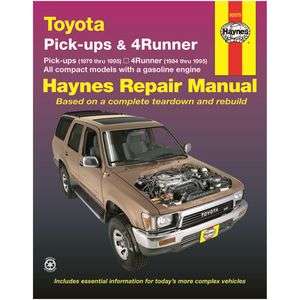 Haynes 92075 Toyota Pick-up and 4 Runner 1979 to 1995 Repair Manual