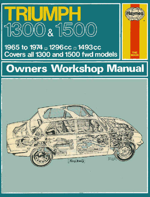 Haynes 0054 Triumph 1300 and 1500 1965 to 1974 Repair Manual