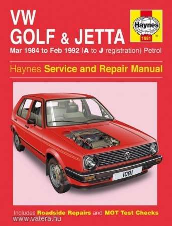 Haynes 1081 Volkswagen Golf & Jetta 2  1984 to 1992 Repair Manual