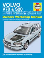 Haynes 4263 Volvo V70 & S80 1998 to 2005 Repair Manual