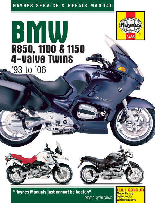 Haynes 3466 BMW R850, 1100 &  1150 (4-valve) Twins Repair Manual