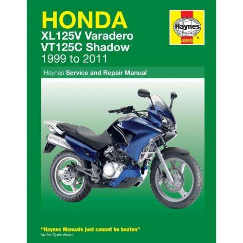 Haynes 4899 Honda XL125V Varadero and VT125C Shadow (1999 to 2011) Repair Manual