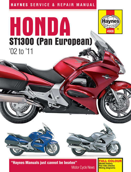 Haynes 4908 Honda ST1300 Pan European (2002 to 2011) Repair Manual