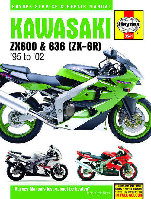 Haynes 3541 Kawasaki ZX600 & 636 (ZX-6R) [1995 to 2002] Repair Manual