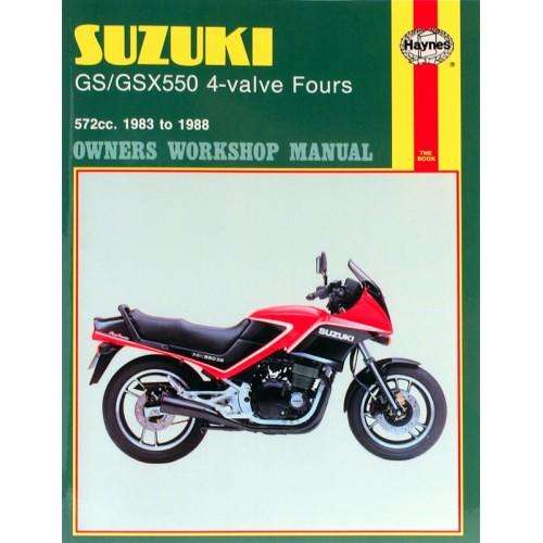 Haynes 1133 Suzuki GSGSX550 4-valve Fours (1983 to 1988) Repair Manual