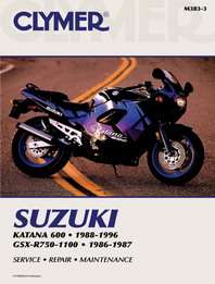 Clymer M383-3 Suzuki Katana 600, GSX-R750-1100 (1986 to 1996) Repair Manual