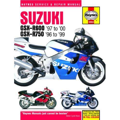 Haynes 3553 Suzuki GSX-R600 and GSX-R750 (1996 to 2000) Repair Manual