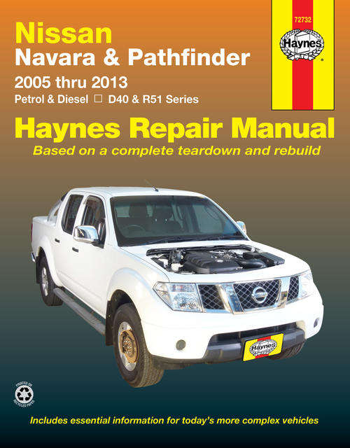 Haynes 72732 Nissan Navara & Pathfinder 2005-2013 Repair Manual