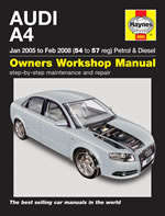 Haynes 4885 Audi A4 2005 to 2008 Repair Manual