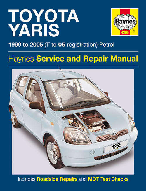 Haynes 4265 Toyota Yaris 1999 to 2005 Repair Manual