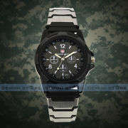 Metallic Black Dial Convex Numbers Gemius Army Warrior Hiking Men Sports Watch