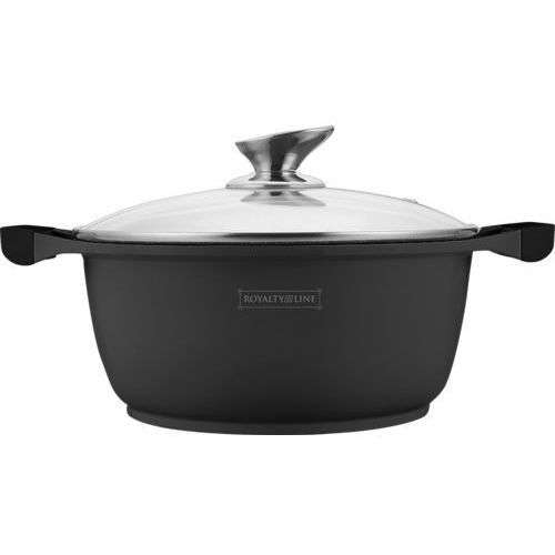 Royalty Line - 30 cm Marble Coating Casserole Soup Pot Without Lid - Black (READ THE DESCRIPTION)