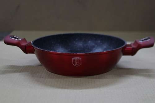 Berlinger Haus - 24 cm Shallow Pot Burgundy Metallic Line (SECOND HAND)
