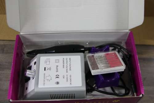 Professional Manicure Pedicure Machine Kit Set - Grey and Black (Second hand)