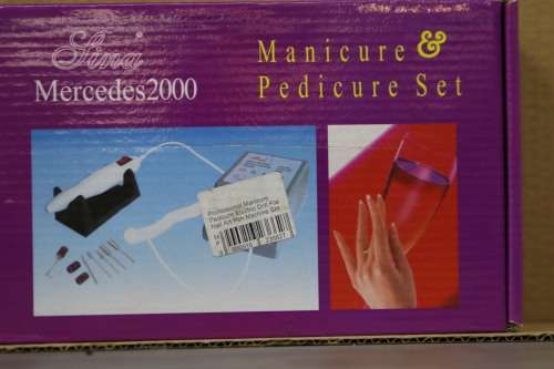 Professional Manicure Pedicure Machine Kit Set - Grey and Black (Second hand)