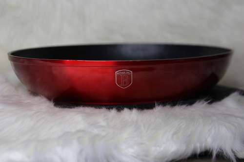 BERLINGER HAUS 26 CM MARBLE COATING FRY PAN - BURGUNDY METALLIC(SECOND HAND)(NO HANDLE)