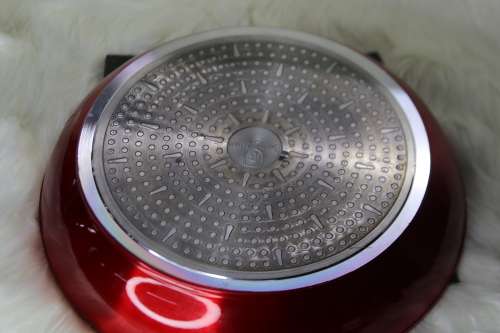 BERLINGER HAUS 26 CM MARBLE COATING FRY PAN - BURGUNDY METALLIC(SECOND HAND)(NO HANDLE)