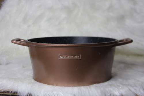 Royalty Line - 28cm Marble Coated Casserole - Copper (Second hand)