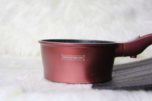 Royalty Line 16cm Marble Coating Sauce Pan- BURGUNDY (Second hand)
