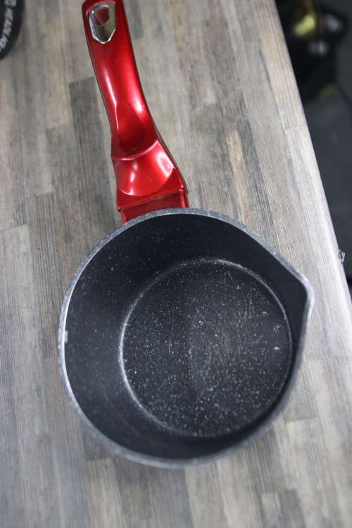 Berlinger Haus - 16 cm Metallic Line Marble Coated Sauce Pan - Burgundy(Second hand)