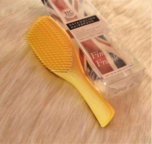 TANGLE TEEZER - THE WET DETANGLER -FINE & FRAGILE -YELLOW