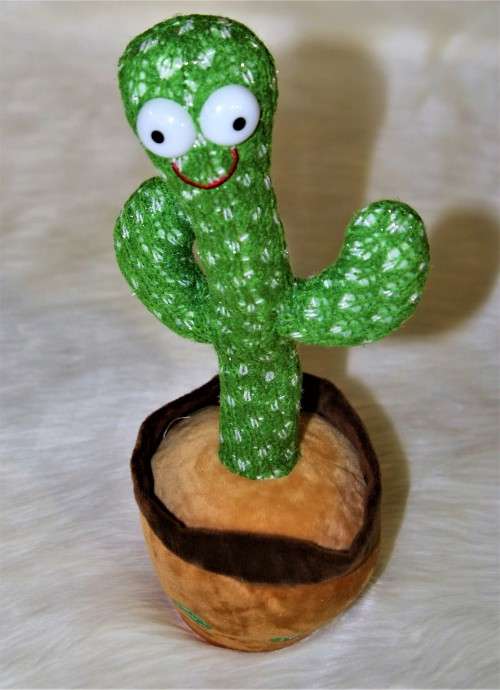Dancing Cactus Baby Mimicking Recording Music Light Up Baby Interactive Toy