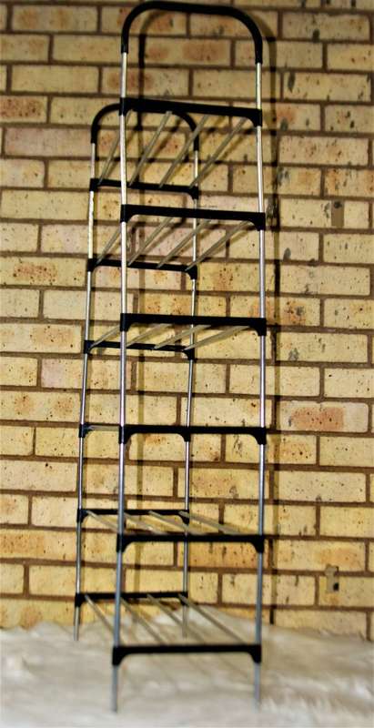 6 Layer Shoe Storage Organizer Rack - Black