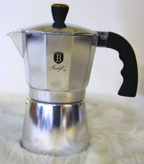 Berlinger Haus 6 Cup Stainless Steel Coffee Maker - moon light