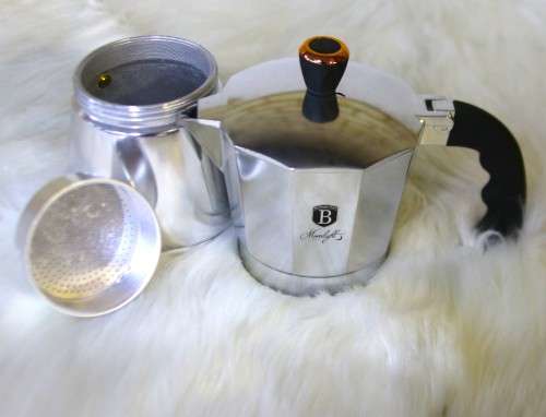 Berlinger Haus 6 Cup Stainless Steel Coffee Maker - moon light