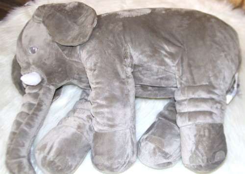 Elephant Baby Pillow - Grey