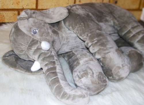 Elephant Baby Pillow - Grey