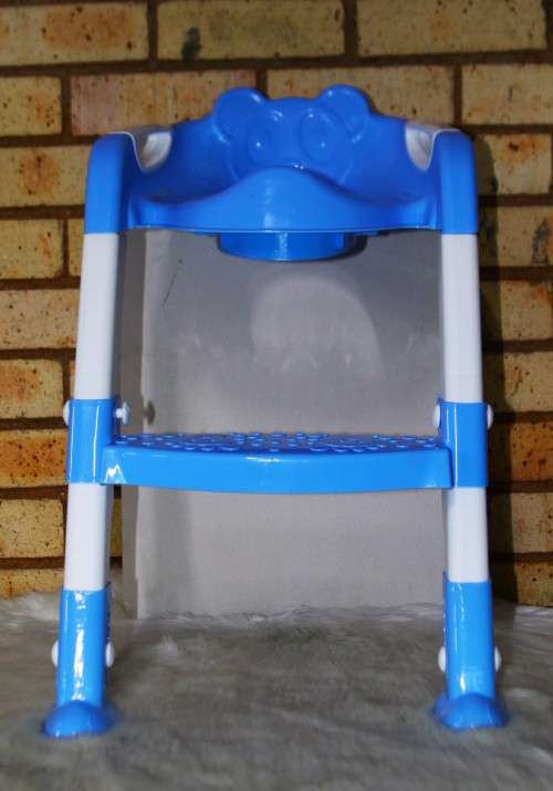 Foldable Baby Toilet Potty Training Seat Ladder - Blue