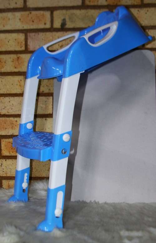 Foldable Baby Toilet Potty Training Seat Ladder - Blue