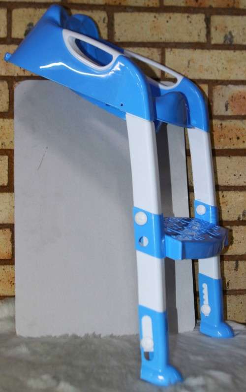 Foldable Baby Toilet Potty Training Seat Ladder - Blue