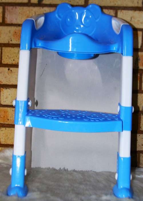Foldable Baby Toilet Potty Training Seat Ladder - Blue