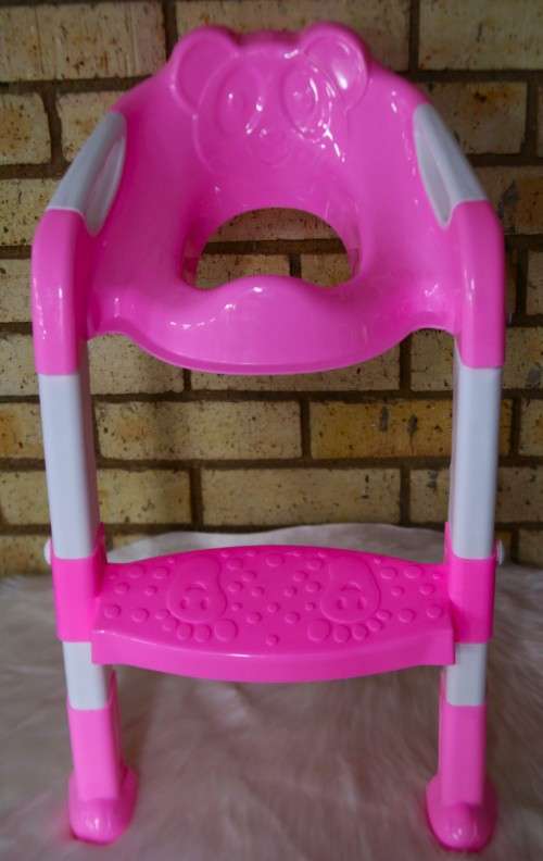Baby Foldable Non-Slip Ladder Potty Toilet Seat Training - Pink
