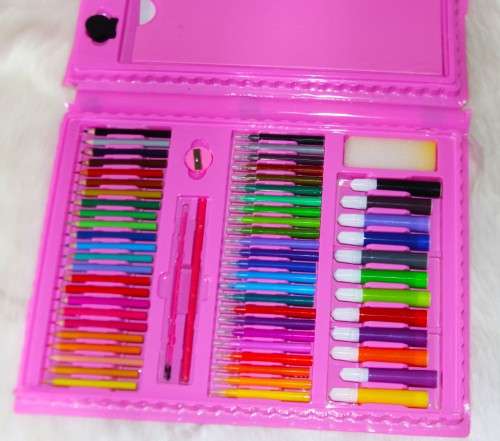 Super mega art set 208 pieces - Pink