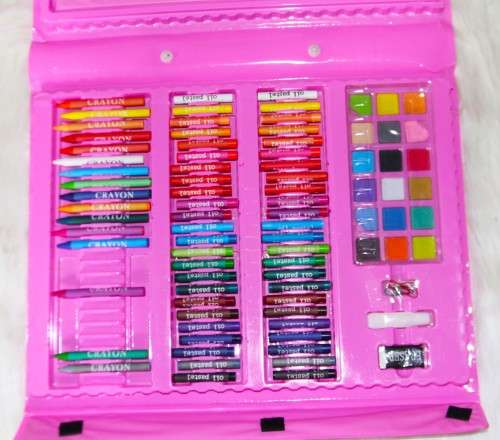 Super mega art set 208 pieces - Pink