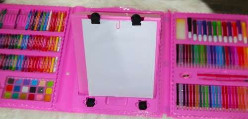 Super mega art set 208 pieces - Pink